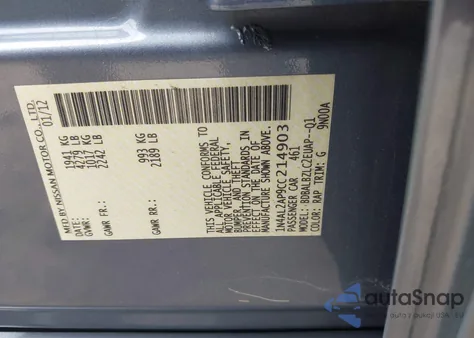 2012 Nissan Altima 2.5 S from USA, damaged, VIN 1N4AL2AP9CC214903